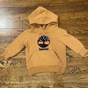 12 month Timberland tan hoodie sweatshirt